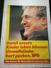 Plakat spd johannes rau - plakat,