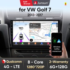 8-Kern Android 13 Autoradio GPS DAB+Wifi Navi OBD2 CarPlay Canbus Für VW Golf 7