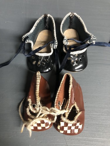 Paar uralte puppenschuhe - paar,