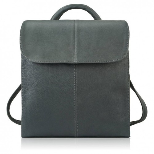 Damen lederrucksack grau - damen,