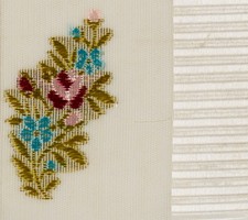 Seidenstickerei mit buntem