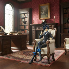 BLACK BUTLER CIEL PHANTOMHIVE FIGUR SITZEND PVC 15 CM ANIME / FURYU