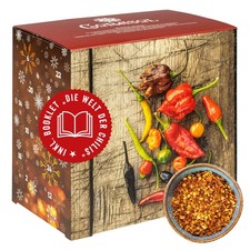 Premium Chili Adventskalender 24 Chilisorten mit bis zu 1.5 Mio. Scoville scharf