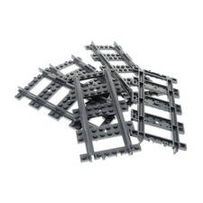 5x Lego Train Track Straight