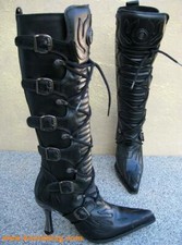 New Rock Boots Mousse schwarz