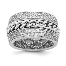 Silber CZ Spinnkette