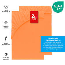 2er-Set Spannbettlaken Jersey