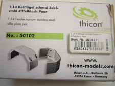 Thicon  Kotflügel schmal Edelstahl Riffelblech Paar 50102   2603