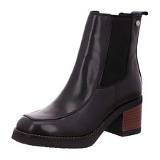 Post Xchange PX Stiefelette Jamila 16 2100 Schwarz Leder Blockabsatz Chelsea