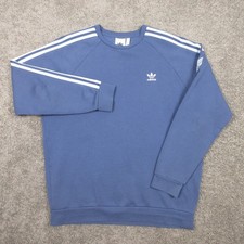 Adidas Sweater Men Large Blue