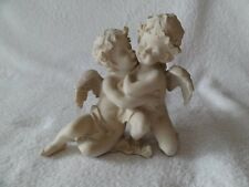 2 liebende weiße  Engel Figur Dekoration Erotik Statue Engelsfigur