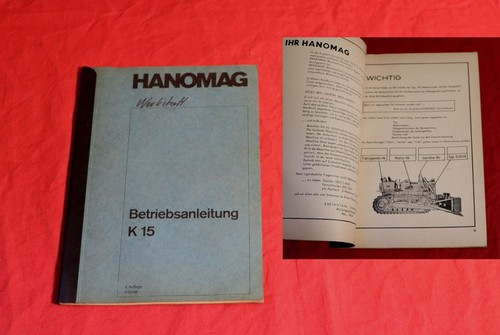 Betriebsanleitung hanomag 15 - hanomag,