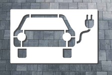 E-Auto Schablone - Elektroauto