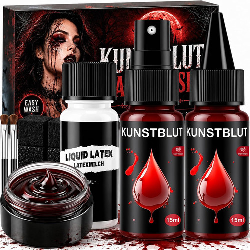 Kunstblut halloween set - kunstblut,