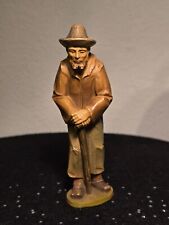 Krippenfigur Hirte m.Stock Tiroler Weihnachtskrippe 12 cm 46206 Krippe Berkalith