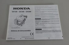 Manual de Explicaciones Honda Motor GX120 / GX160 / GX200 Edición 1994