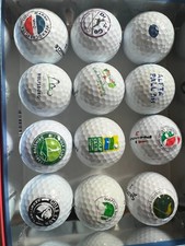 12 Golfball mit Logo unterschiedliche Regionen
