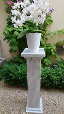 Carrara Marmor Naturstein Blumensäule Blumenständer Tischbein Garten Stein Säule