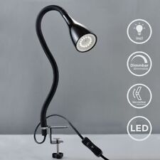 LED Klemm-Leuchte dimmbar Leselampe flexibel Tisch-Lampe schwarz 5W B.K.Licht