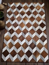 Patchwork Kuhfell Teppich mit