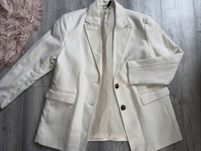 H&M Blazer Wollblazer Neu Creme Gr M 38 Divided