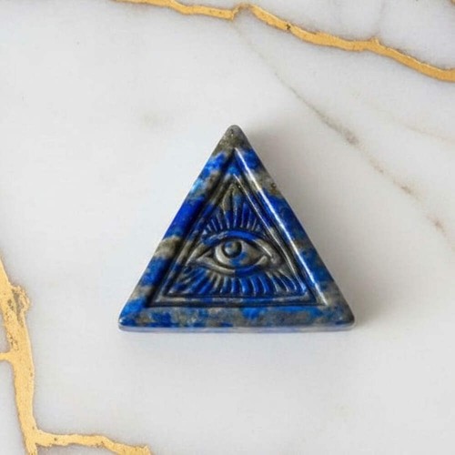 Lapislazuli dreieck 4cm - 4cm,