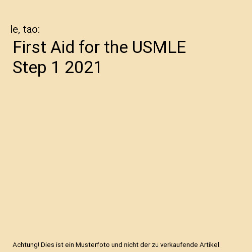 First aid for the usmle - for,