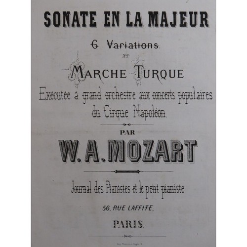 Mozart klaviersonate aus - w.a.klaviersonate,