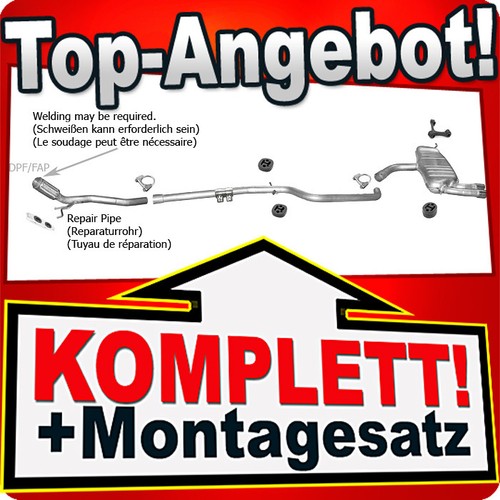Auspuff für audi - auspuff, sportback