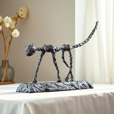 Antique Bronze Cat Statue