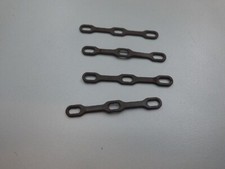 4 x braune  Segelklemmen für