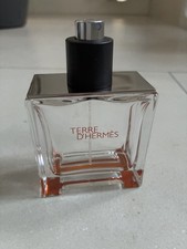 Leere Parfumflasche, gebraucht, TERRE D`HERMES, 75 ml