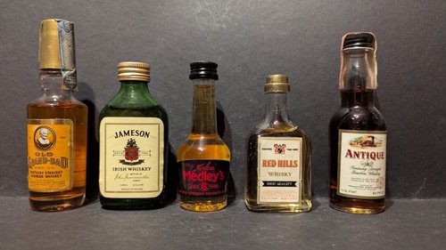 Miniaturflasche whisky - 5x,
