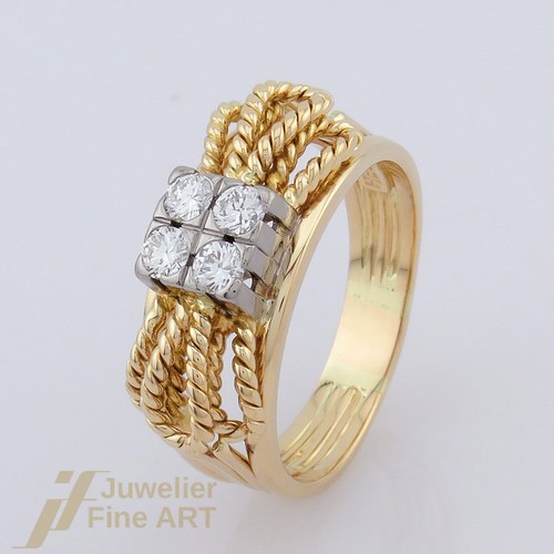 Ring brillant mit - -,