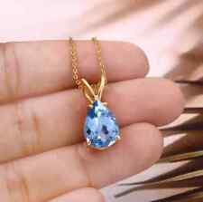 Damen 925 Silber Aquamarin