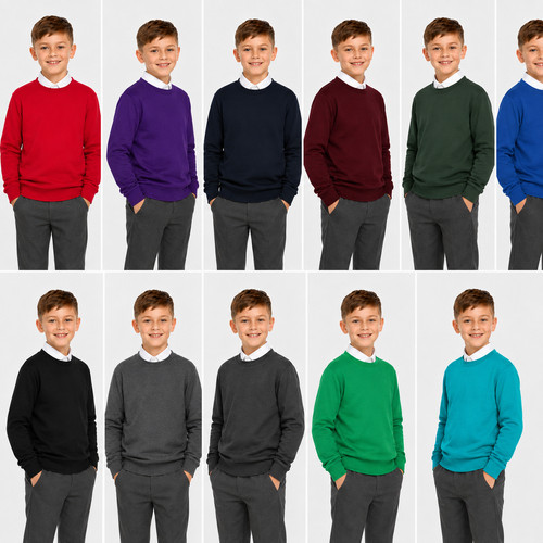 Kinder schulpullover rundhals - schulpullover,