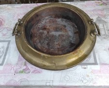 Kupfer und Messing Schale Becken - Vintage - Handmade - 3,4 kg - Pflanzgefäß