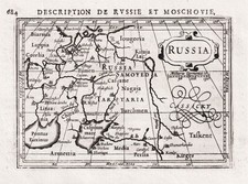 Russia Russland Russie map Karte carte Bertius Hondius Kupferstich engraving