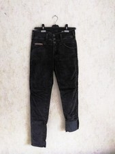 Herrlicher, Damen, Samthose, schwarz/grau, Baumwolle, Gr 26/32