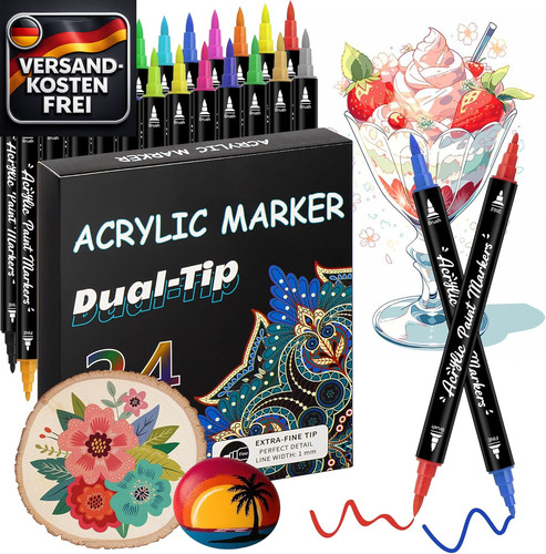 Acrylstifte set farben - set,