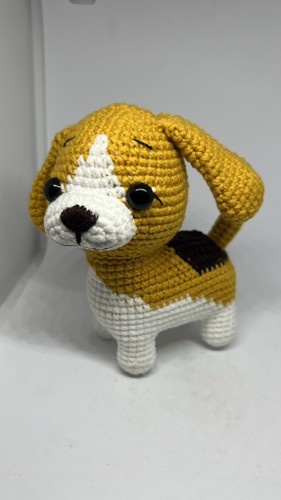 Gehäkelter beagel hund welpe - hund,