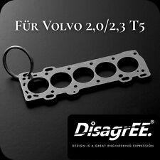 Schlüsselanhänger Zylinderkopfdichtung für Volvo 2,0 2,3 T5 Edelstahl gebürstet