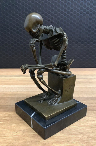 Bronzefigur skelett cm - 15,
