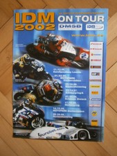 Originales Plakat, Rennposter, Int. Deutsche Motorradmeisterschaft, IDM 2002