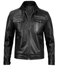 Herren Motorrad Lederjacke