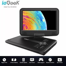 9.5 Zoll Bildschirm Tragbarer ieGeek DVD-Player mit 11,5" DVD-Spieler Fernseher