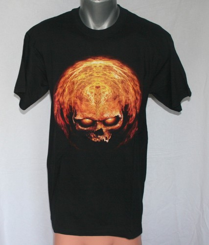 Made hell flame skull shirt - made,
