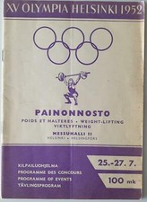 Olympische Spiele 1952 Helsinki Finnland 25. - 27,7,52 Gewichtheben Gold USA + USSR
