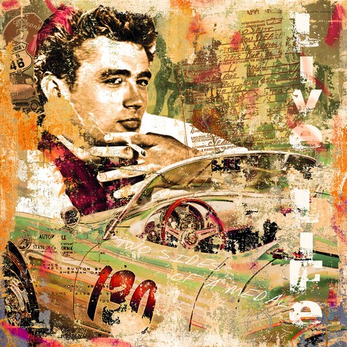Fine art giclée druck james - art, "james