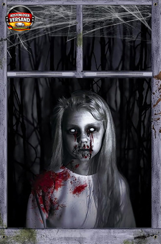 Halloween fensterbild 120x80 - halloween,